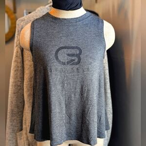 Emily Hsu Tie Back Shirt CycleBar Open Back Tank Top